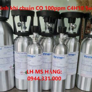 Bình khí chuẩn CO 100ppm C4H10 5vol%