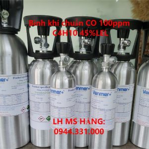 Bình khí chuẩn CO 100ppm C4H10 45%LEL