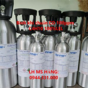 Bình khí chuẩn CO 100ppm C4H10 100%LEL