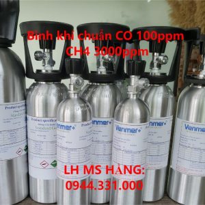 Bình khí chuẩn CO 100ppm CH4 3000ppm