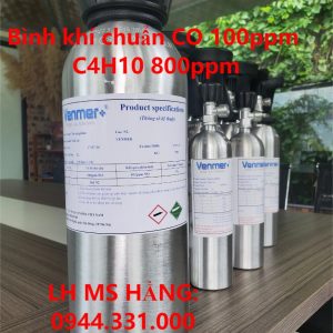 Bình khí chuẩn CO 100ppm C4H10 800ppm