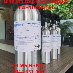 Bình khí chuẩn CO 100ppm C4H10 20%LEL