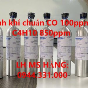 Bình khí chuẩn CO 100ppm C4H10 850ppm