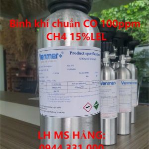 Bình khí chuẩn CO 100ppm CH4 15%LEL