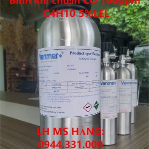 Bình khí chuẩn CO 100ppm C4H10 5%LEL