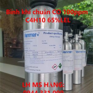 Bình khí chuẩn CO 100ppm C4H10 65%LEL