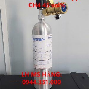 Bình khí chuẩn CO 100ppm CH4 45 vol%