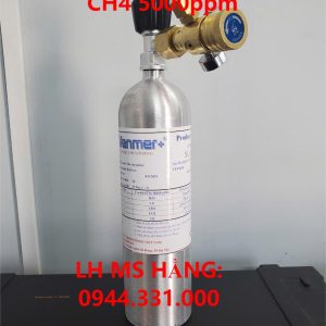 Bình khí chuẩn CO 100ppm CH4 5000ppm