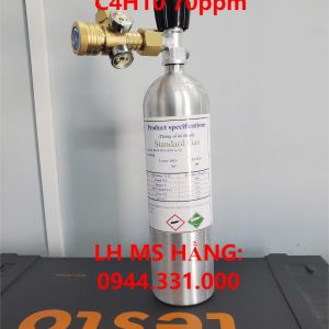 Bình khí chuẩn CO 100ppm C4H10 70ppm