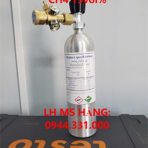 Bình khí chuẩn CO 100ppm CH4 19vol%