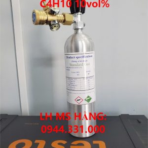 Bình khí chuẩn CO 100ppm C4H10 10vol%