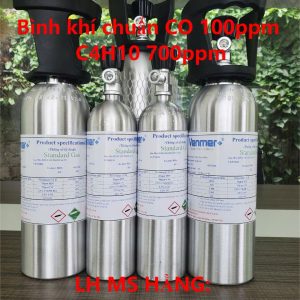 Bình khí chuẩn CO 100ppm C4H10 700ppm