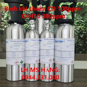 Bình khí chuẩn CO 100ppm C4H10 300ppm