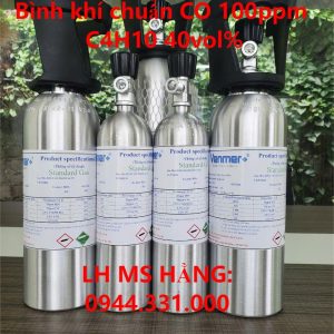 Bình khí chuẩn CO 100ppm C4H10 40vol%