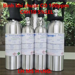 Bình khí chuẩn CO 100ppm C4H10 5%LEL