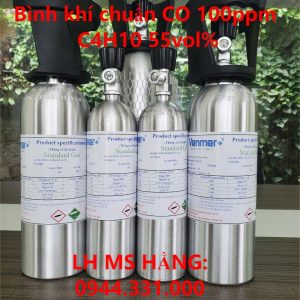 Bình khí chuẩn CO 100ppm C4H10 55vol%