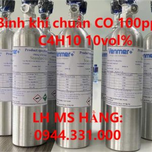 Bình khí chuẩn CO 100ppm C4H10 10vol%