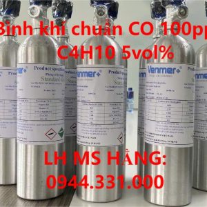 Bình khí chuẩn CO 100ppm C4H10 5vol%