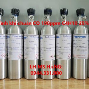 Bình khí chuẩn CO 100ppm C4H10 25%LEL