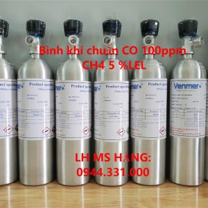 Bình khí chuẩn CO 100ppm CH4 5 %LEL