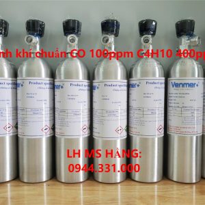 Bình khí chuẩn CO 100ppm C4H10 400ppm