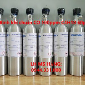 Bình khí chuẩn CO 100ppm C4H10 60ppm