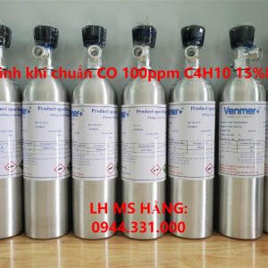 Bình khí chuẩn CO 100ppm C4H10 15%LEL