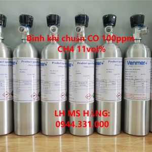 Bình khí chuẩn CO 100ppm CH4 11vol%