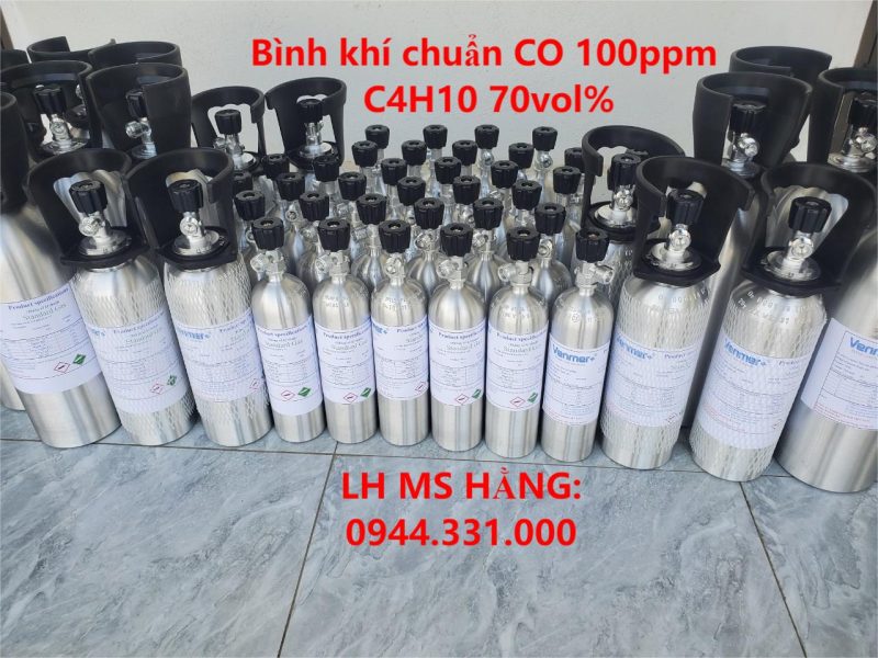 Bình khí chuẩn CO 100ppm C4H10 70vol%