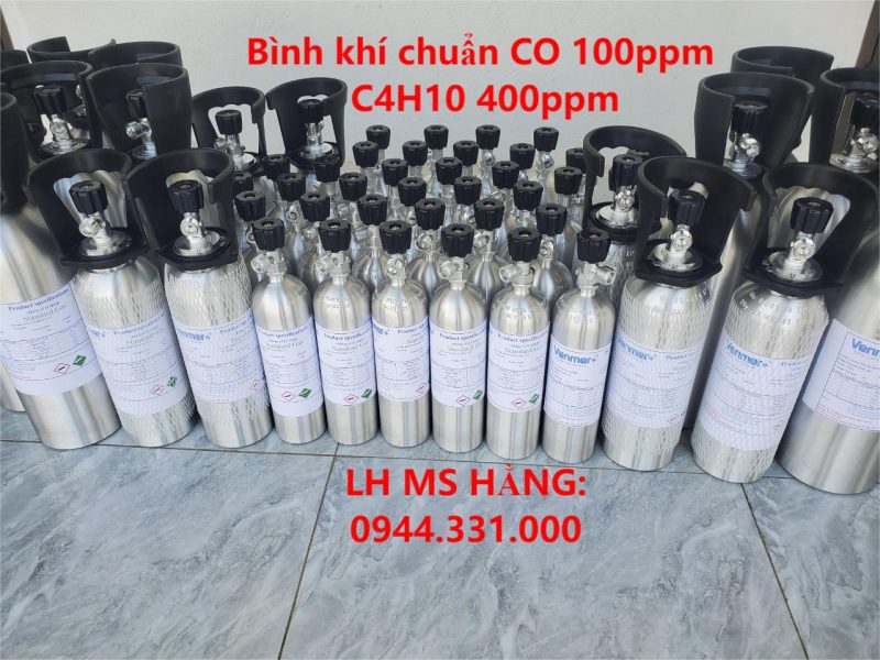 Bình khí chuẩn CO 100ppm C4H10 400ppm