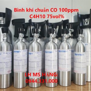 Bình khí chuẩn CO 100ppm C4H10 75vol%