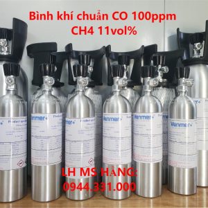 Bình khí chuẩn CO 100ppm CH4 11vol%