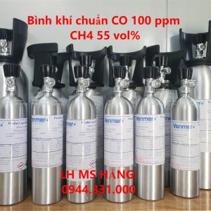 Bình khí chuẩn CO 100 ppm CH4 55 vol%