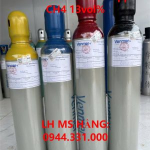 Bình khí chuẩn CO 100ppm CH4 13vol%