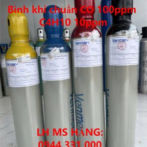 Bình khí chuẩn CO 100ppm C4H10 10ppm