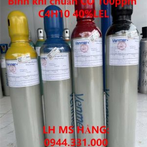 Bình khí chuẩn CO 100ppm C4H10 40%LEL