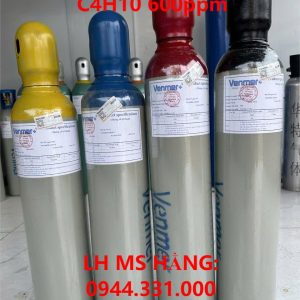 Bình khí chuẩn CO 100ppm C4H10 600ppm