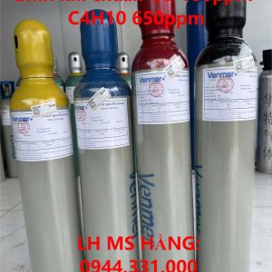 Bình khí chuẩn CO 100ppm C4H10 650ppm