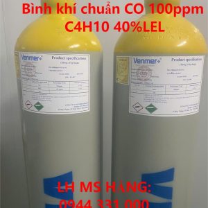 Bình khí chuẩn CO 100ppm C4H10 40%LEL