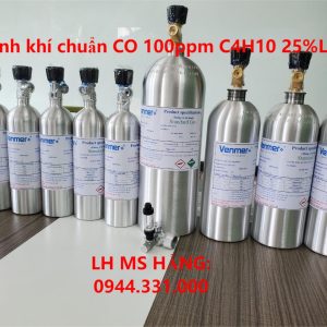 Bình khí chuẩn CO 100ppm C4H10 25%LEL