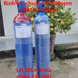 Bình khí chuẩn CO 100ppm C4H10 100ppm