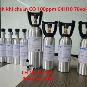 Bình khí chuẩn CO 100ppm C4H10 70vol%