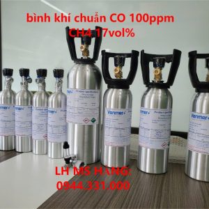 bình khí chuẩn CO 100ppm CH4 17vol%