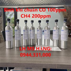 Bình khí chuẩn CO 100ppm CH4 200ppm