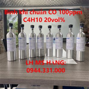 Bình khí chuẩn CO 100ppm C4H10 20vol%