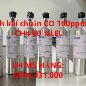 Bình khí chuẩn CO 100ppm CH4 60 %LEL