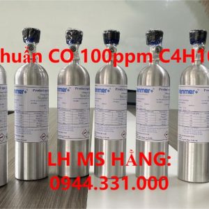 Bình khí chuẩn CO 100ppm C4H10 40ppm