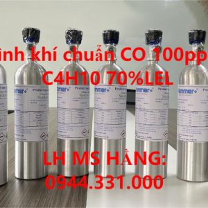 Bình khí chuẩn CO 100ppm C4H10 70%LEL