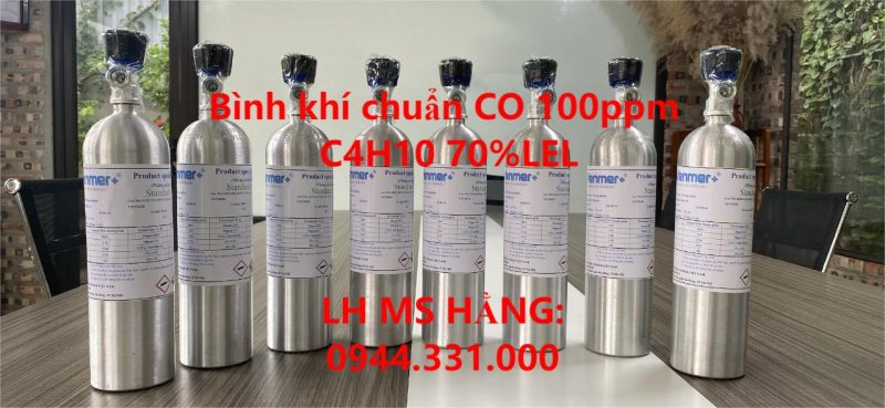 Bình khí chuẩn CO 100ppm C4H10 70%LEL