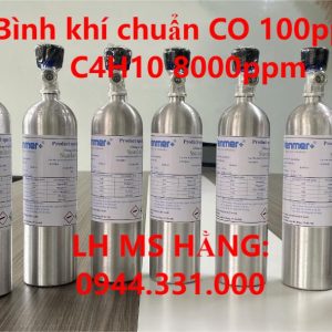 Bình khí chuẩn CO 100ppm C4H10 8000ppm